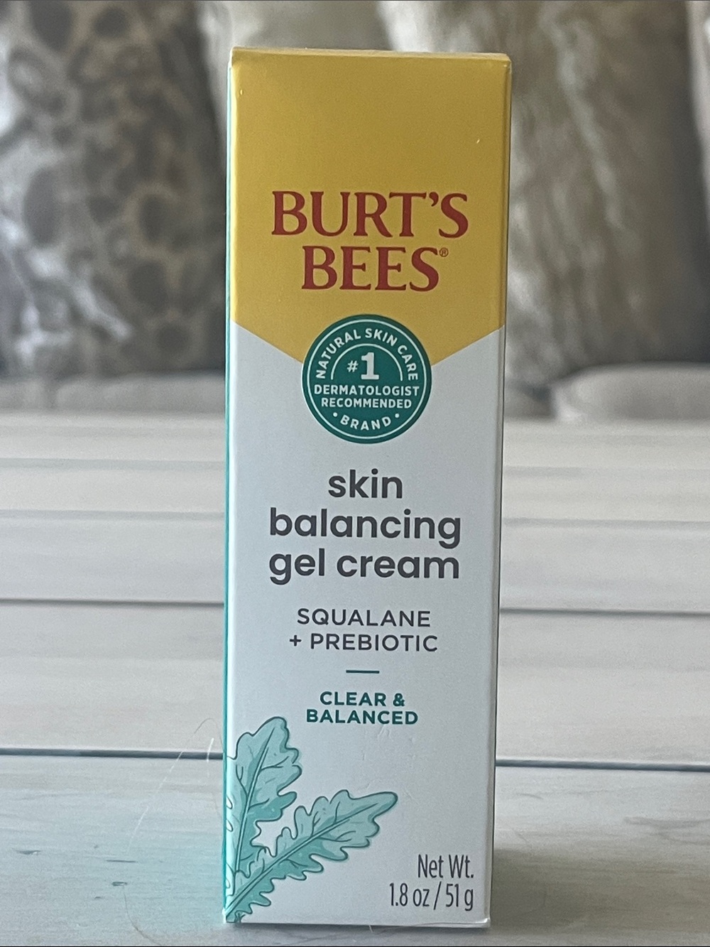 Burt's Bees Skin Balancing Gel Cream – sqalane & prebiotic - 1.8 oz